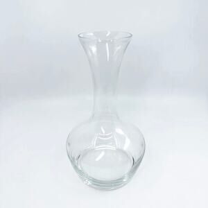 Vintage Wine Glass Decanter Modern Clear Glass Wide Bottom Narrow Neck Classic